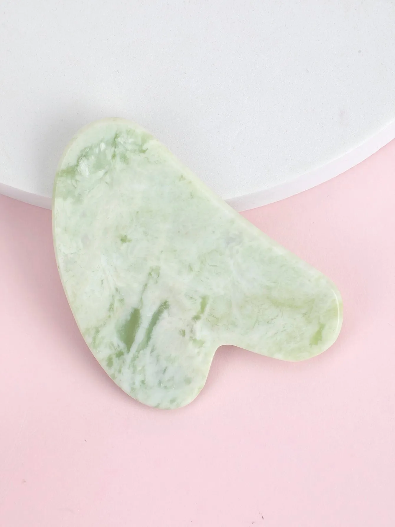 1pc Heart Design Gua Sha Board Natural Jade Facial Massager Tools For Skin Lifting And Reduce Puffiness Wrinkle Skin Care Tools
