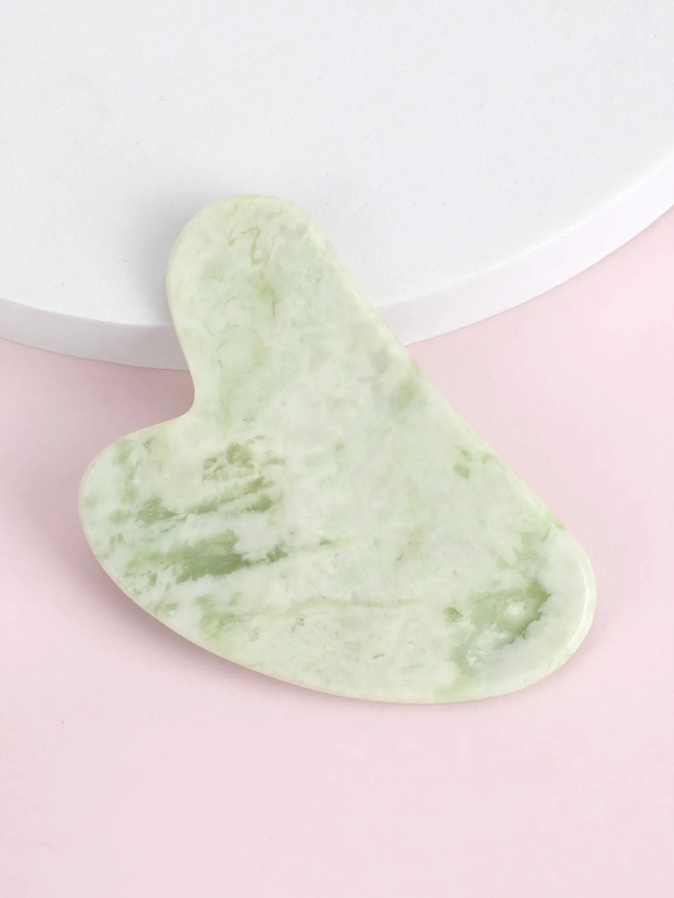 1pc Heart Design Gua Sha Board Natural Jade Facial Massager Tools For Skin Lifting And Reduce Puffiness Wrinkle Skin Care Tools