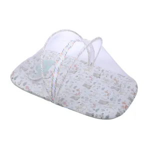 Abracadabra Gadda Set with Mosquito Net & Shaped Pillow Bambi & Friennds Theme - Multicolour