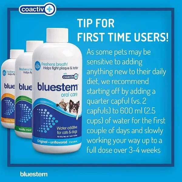 Bluestem Oral Care Original Flavor Water Additive for Cats & Dogs