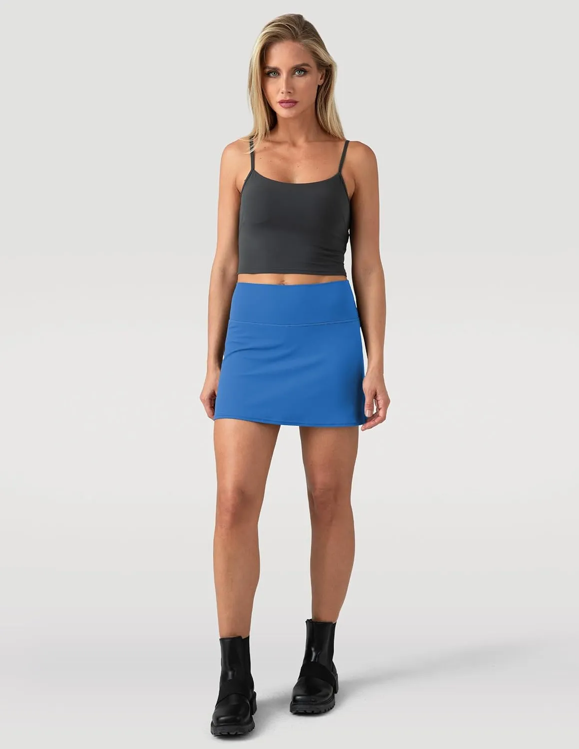 Colorfulkoala Dreamlux Skirts for Women High Rise Athletic Golf Tennis Skorts Built-in Shorts with Pockets