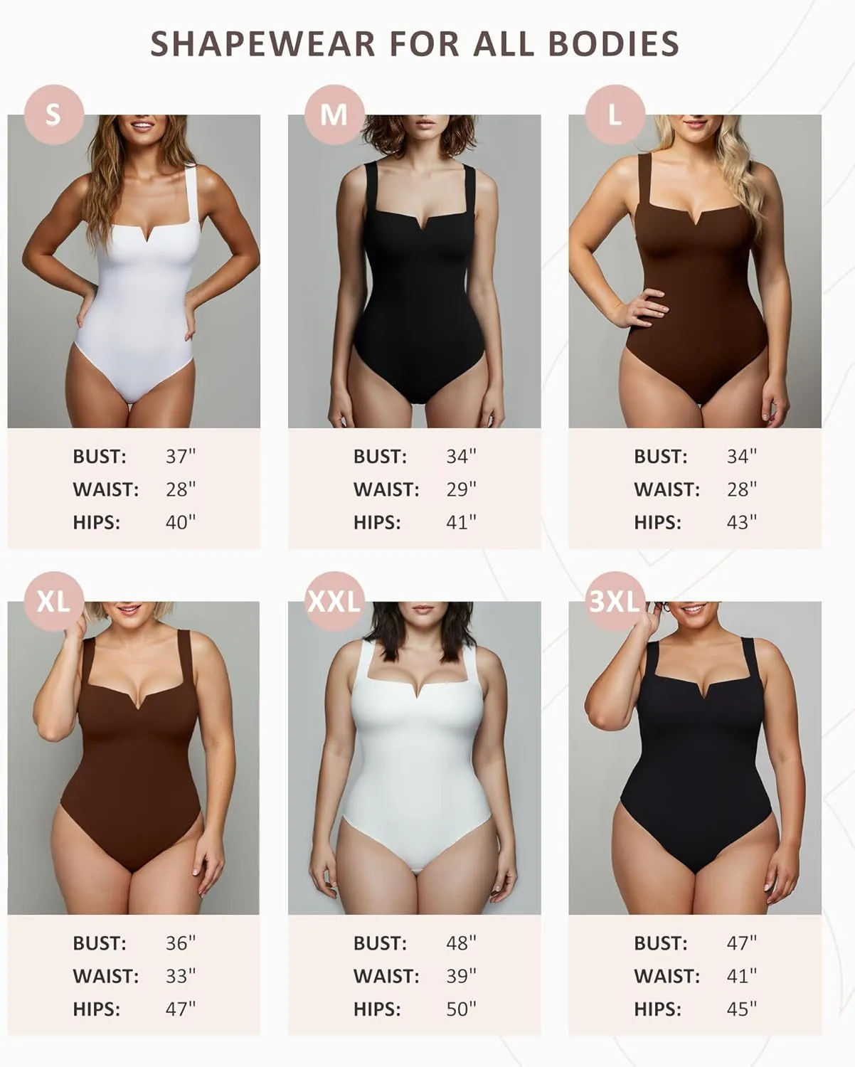 FeelinGirl Square Neck Bodysuit for Women Sleeveless Tummy Control Slimming Bodysuit Going Out Tank Tops
