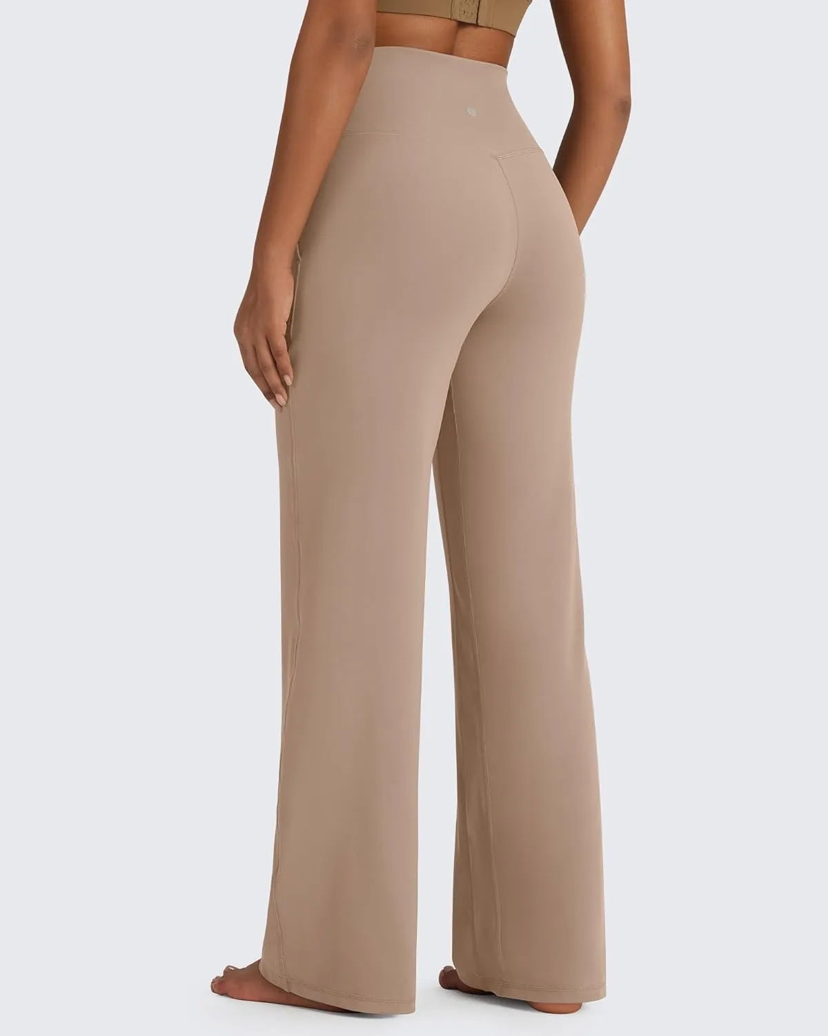 G4Free BareFeel Yoga Pants Women Wide Leg Pants with Pockets High Waisted Dress Pants Comfy Sweatpants 29"/31"/33"