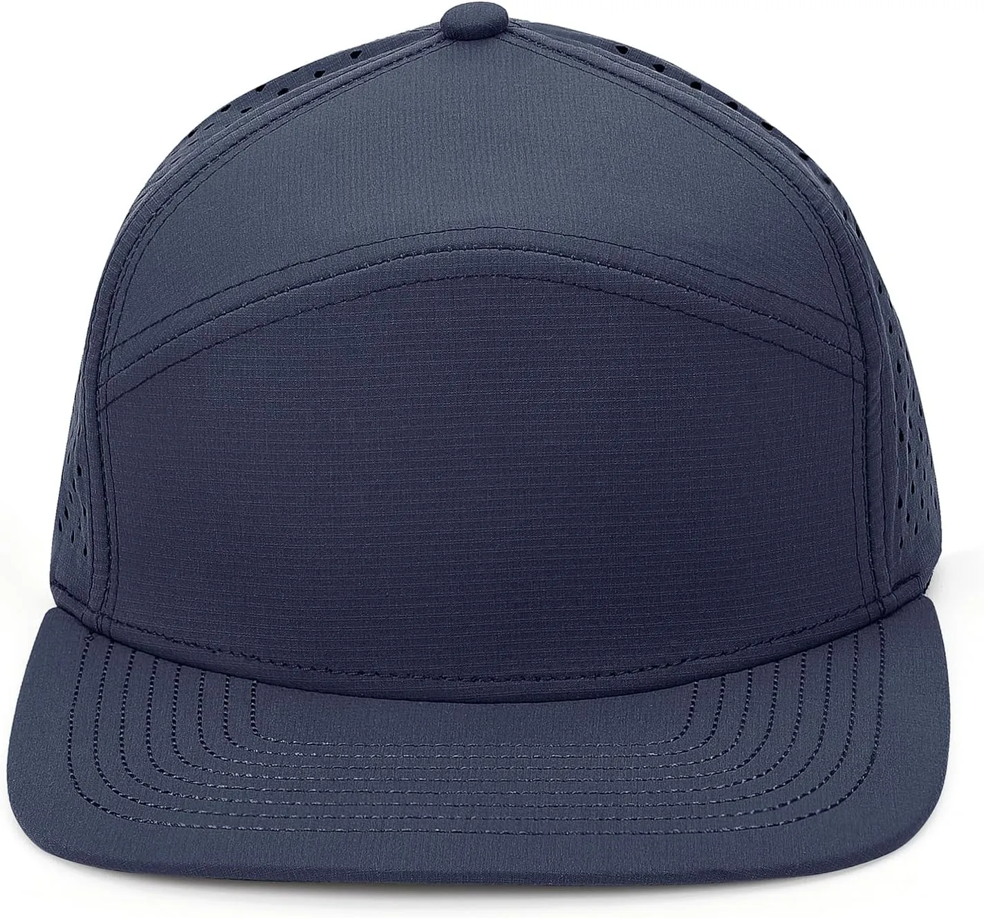 Mens Golf Trucker Hat Outdoor Lightweight Snapback Closure Flat Brim Laser Cut Baseball Cap for Women