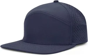 Mens Golf Trucker Hat Outdoor Lightweight Snapback Closure Flat Brim Laser Cut Baseball Cap for Women