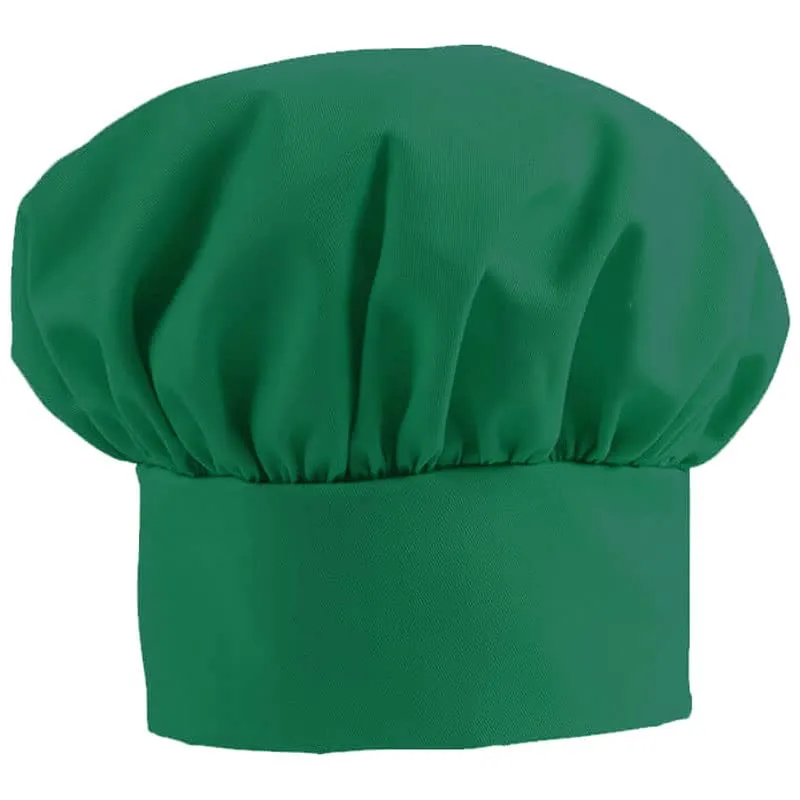 Personalized Embroidered Add A Name Chef Hat - Adults & Kids Sizes - 12 Popular Colors - Great Gift Kelly Green
