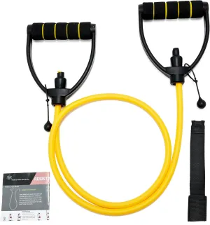 Resistance Bands with Handles, Exercise Resistance Bands, Workout Bands with Door Anchors, Adjustable Length, for Resistance Training, Physical Therapy, Home Workouts