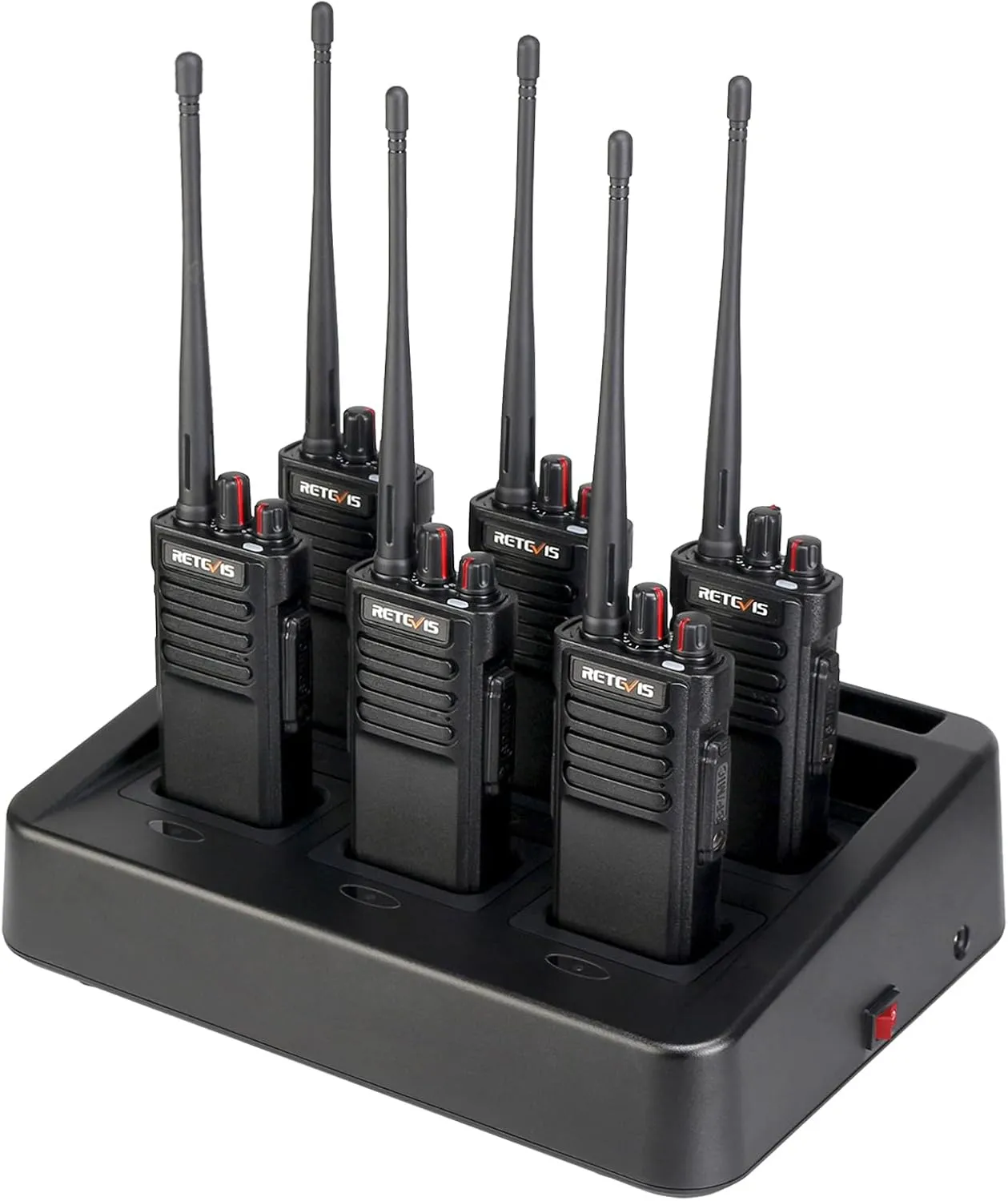 Retevis RT29 Walkie Talkies Long Range, High Power 2 Way Radios, 700,000 sq. ft/50 Floor, Heavy Duty Prodessional Two Way Radios, for Construction School Works(6 Pack)