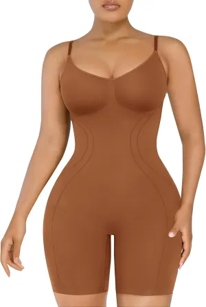 SHAPELLX Shapewear for Women Tummy Control Compression Seamless Body Shaper Slimming Bodysuit Top Thigh Slim Butt Lift