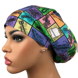 Surgical Instruments Scrub Hat Surgeon Hat Nurse Cap Euro Style Bouffant Adjustable Medical Hat