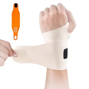 Ulnar Wrist Brace for Right & Left Hand, Ultra-Thin Elastic Wrist Wrap Compression for TFCC Tear and Repetitive Wrist Use Injury, Wrist Support for Carpal Tunnel, Tendonitis, Pain Relief (Skin)