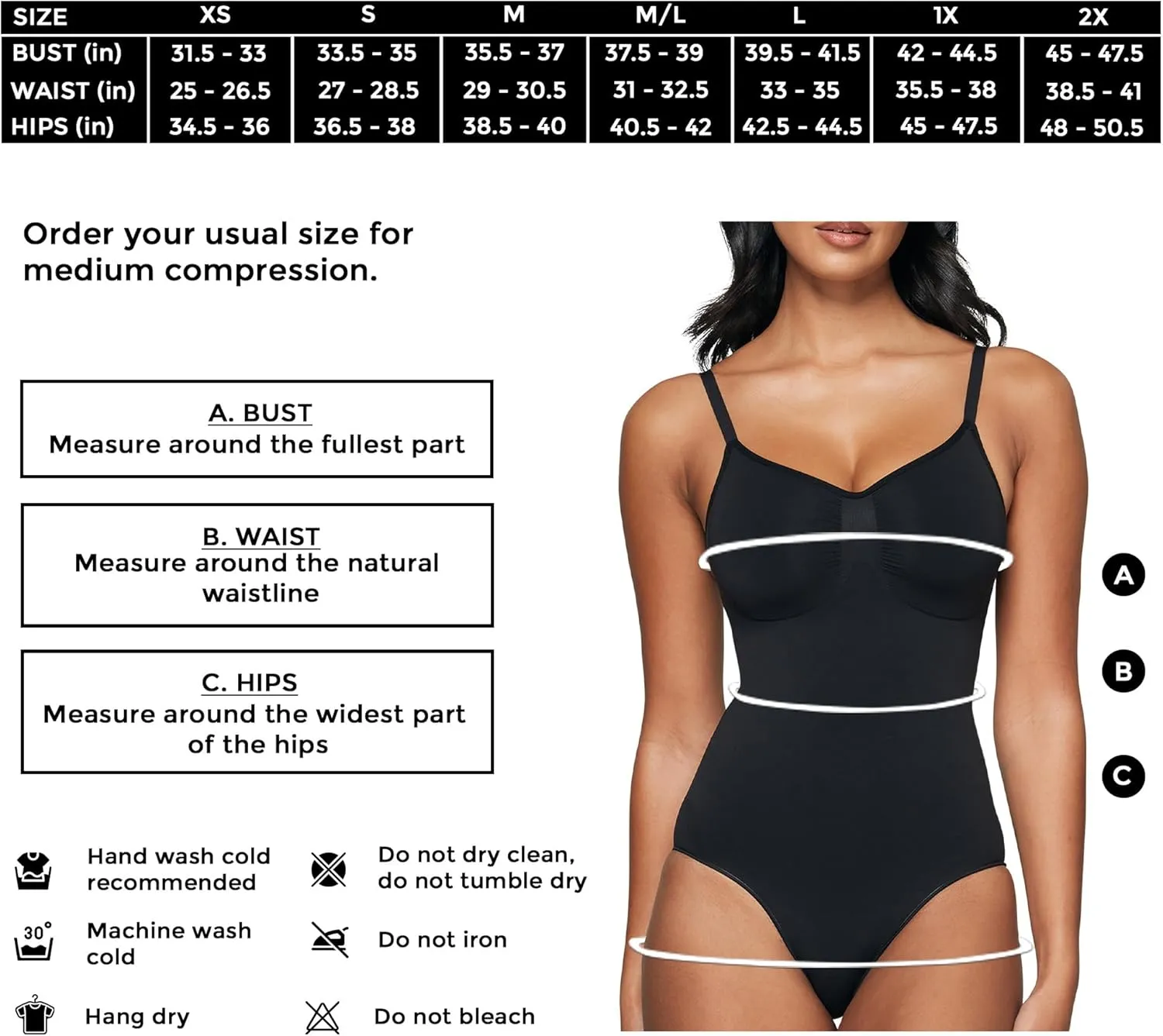Women's Shapewear Bodysuit Tummy Control Body Shaper Seamless Sculpting Snatched Waist Body Suit