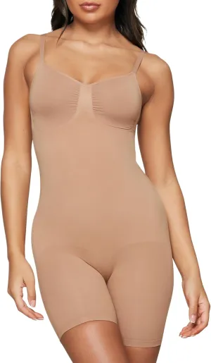 Women's Shapewear Bodysuit Tummy Control Body Shaper Seamless Sculpting Snatched Waist Body Suit